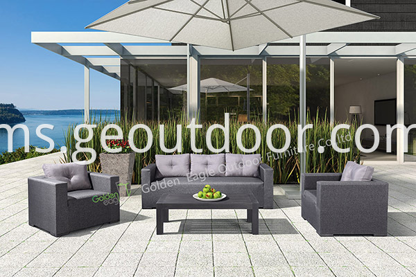 garden aluminium 4 piece sofa set